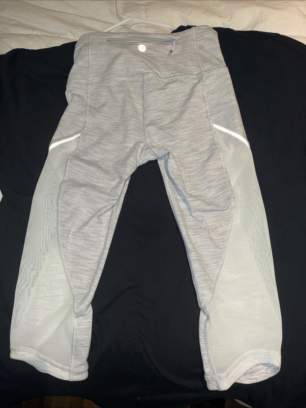 Youth Light Gray Performance Leggings - lululemon athletica Inspired